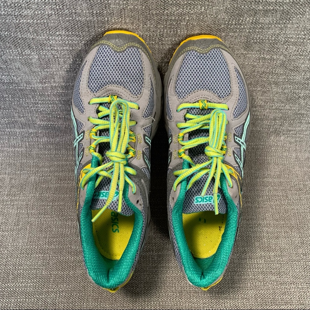 Asics Gel Sonoma Womens Running Shoes Gray Ice Blue Size 8 T4F7N - Picture 6 of 16